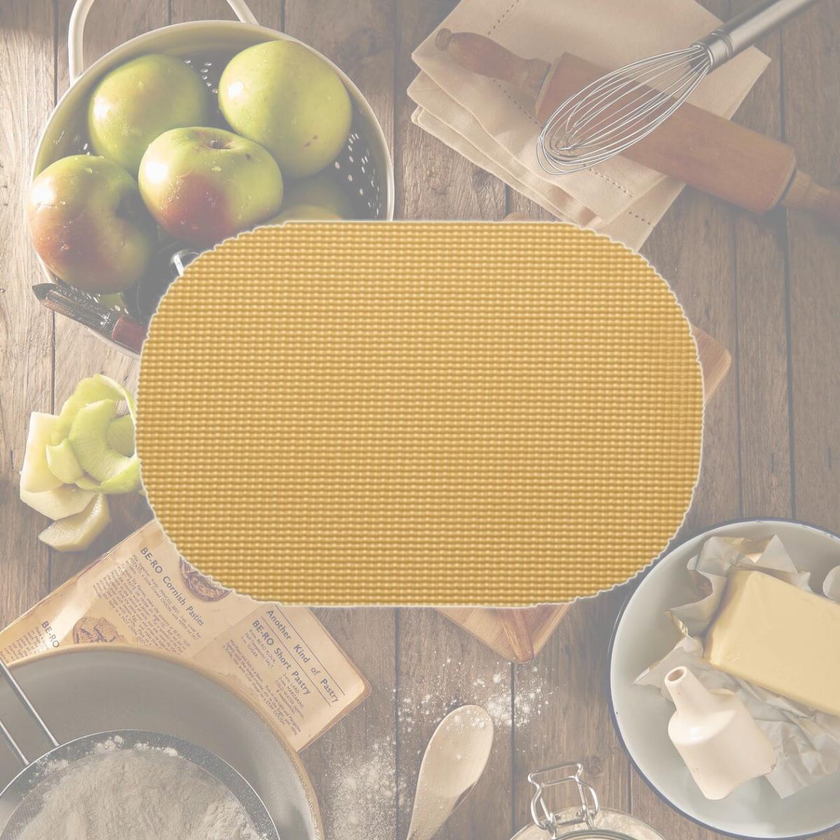 Picture of Kraftware 38636 Fishnet Oval Placemat Dz. Camel