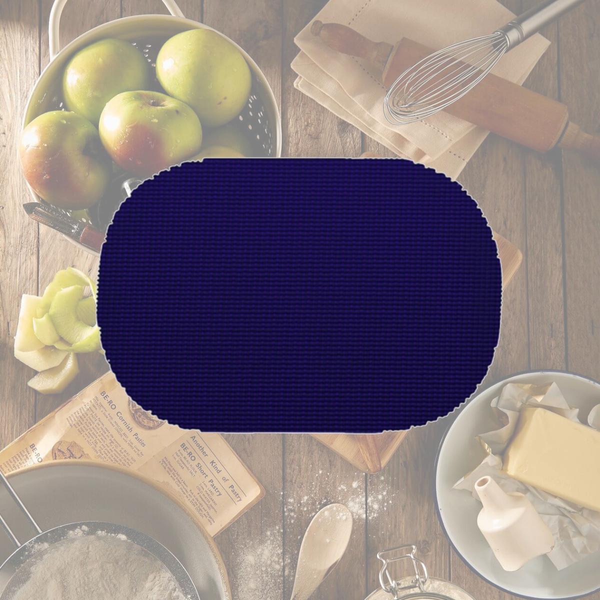 Picture of Kraftware 31636 Fishnet Oval Placemat Dz. Navy