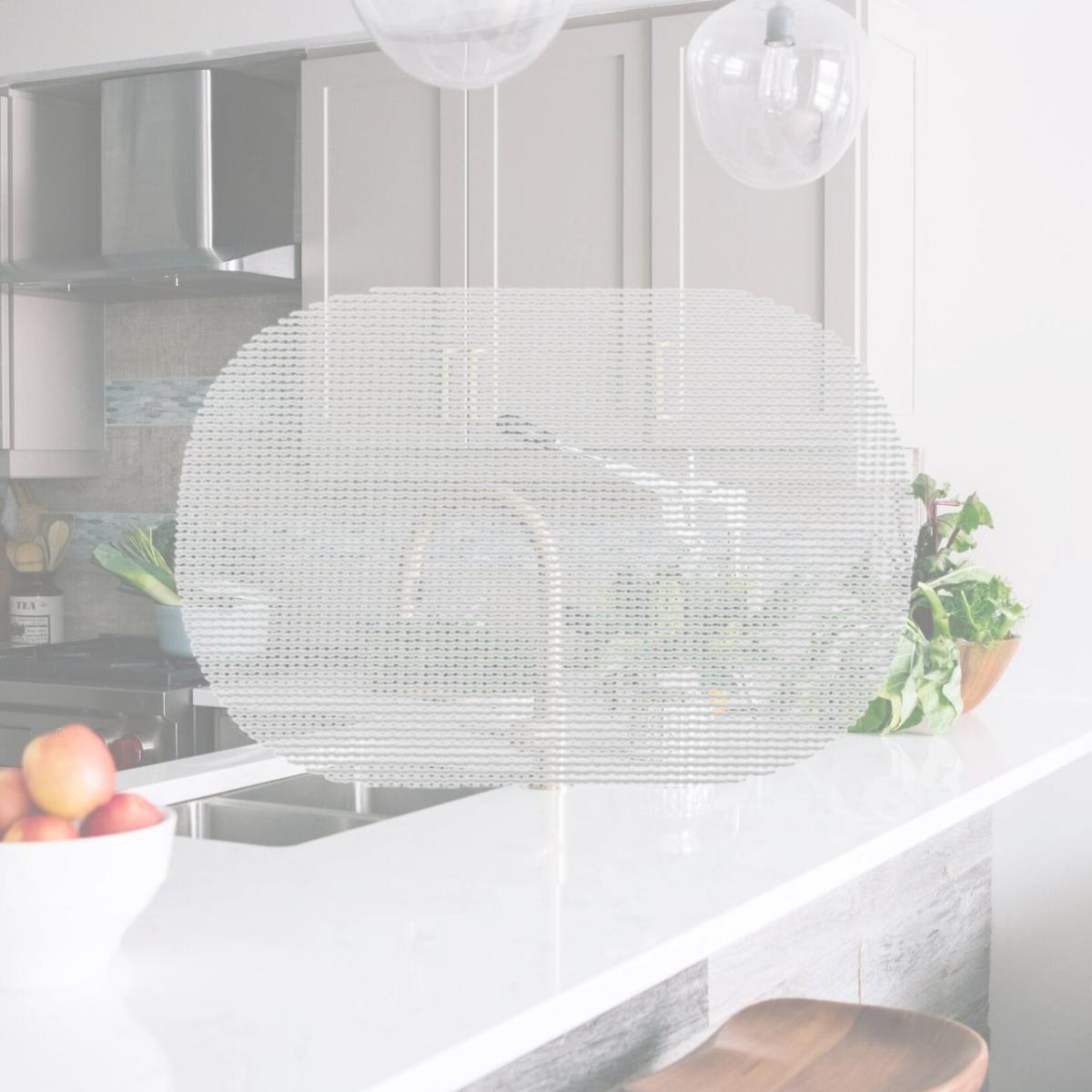 Picture of Kraftware 32736 Fishnet Oval Placemat Dz. White
