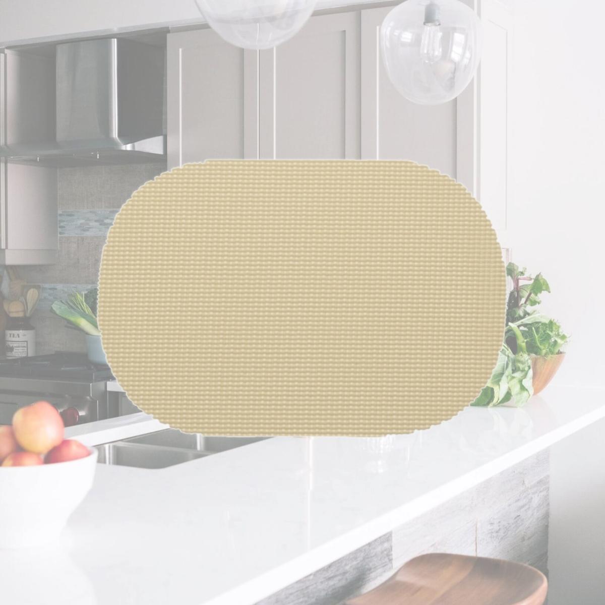 Picture of Kraftware 11336 Fishnet Oval Placemat Dz. Ivory