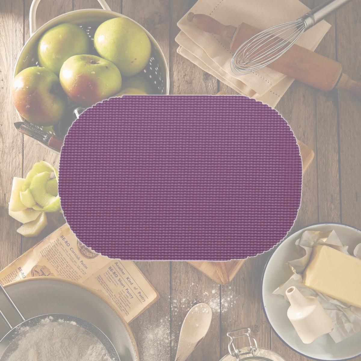 Picture of Kraftware 52736 Fishnet Oval Placemat Dz. Purple