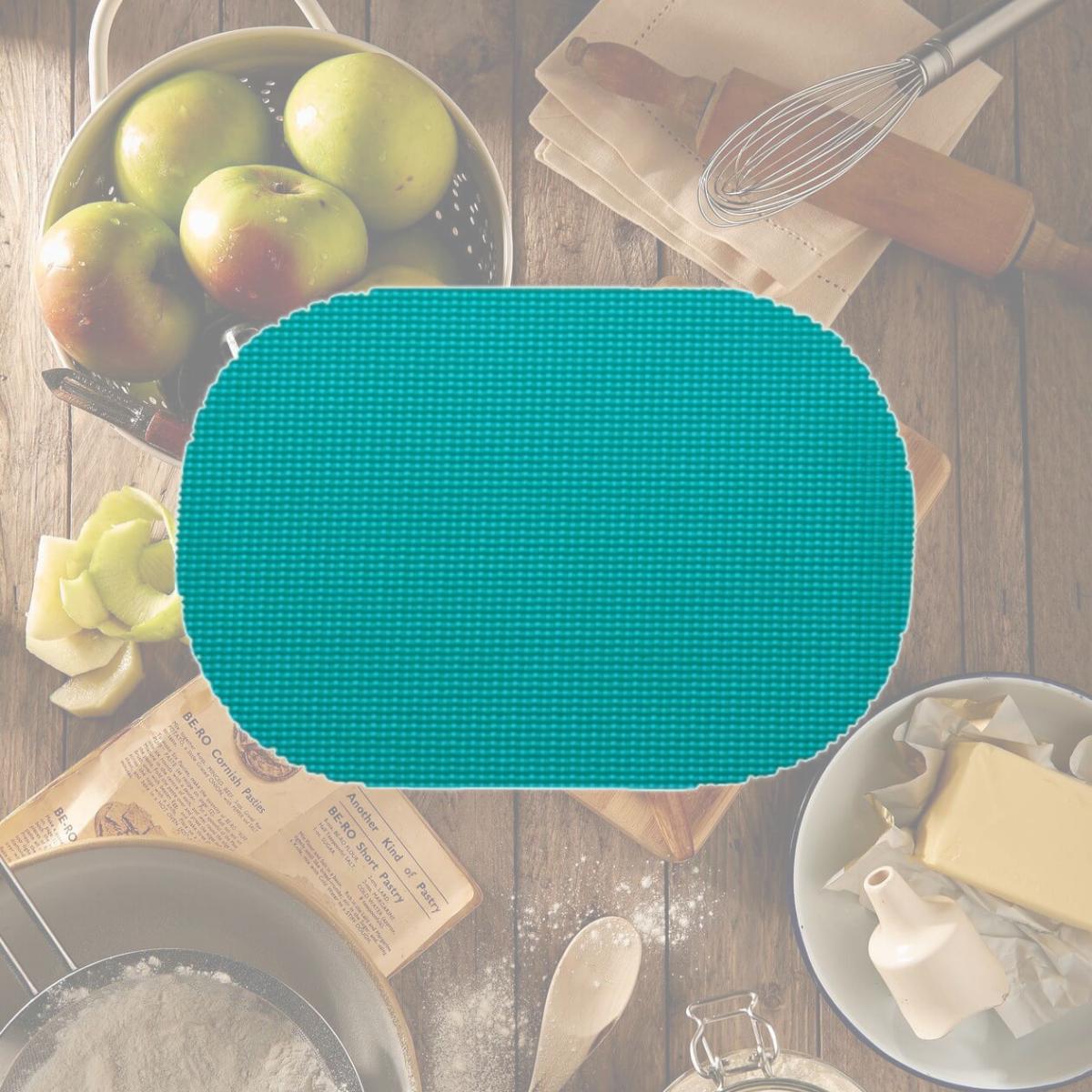 Picture of Kraftware 32036 Fishnet Oval Placemat Dz. New Teal