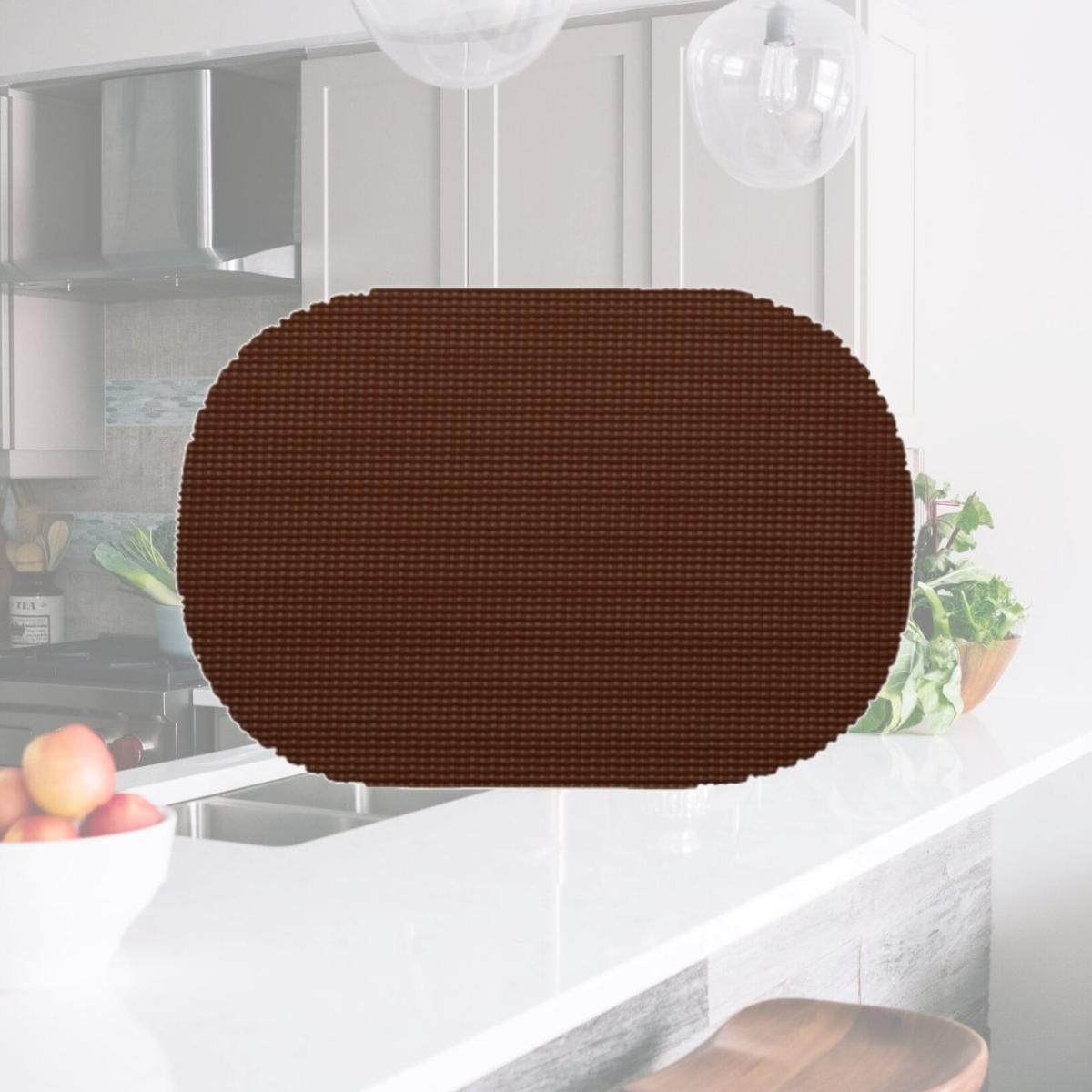Picture of Kraftware 32536 Fishnet Oval Placemat Dz. Chocolate