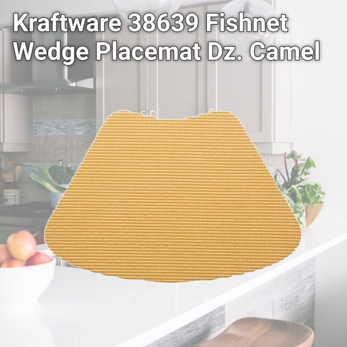 Picture of Kraftware 38639 Fishnet Wedge Placemat Dz. Camel