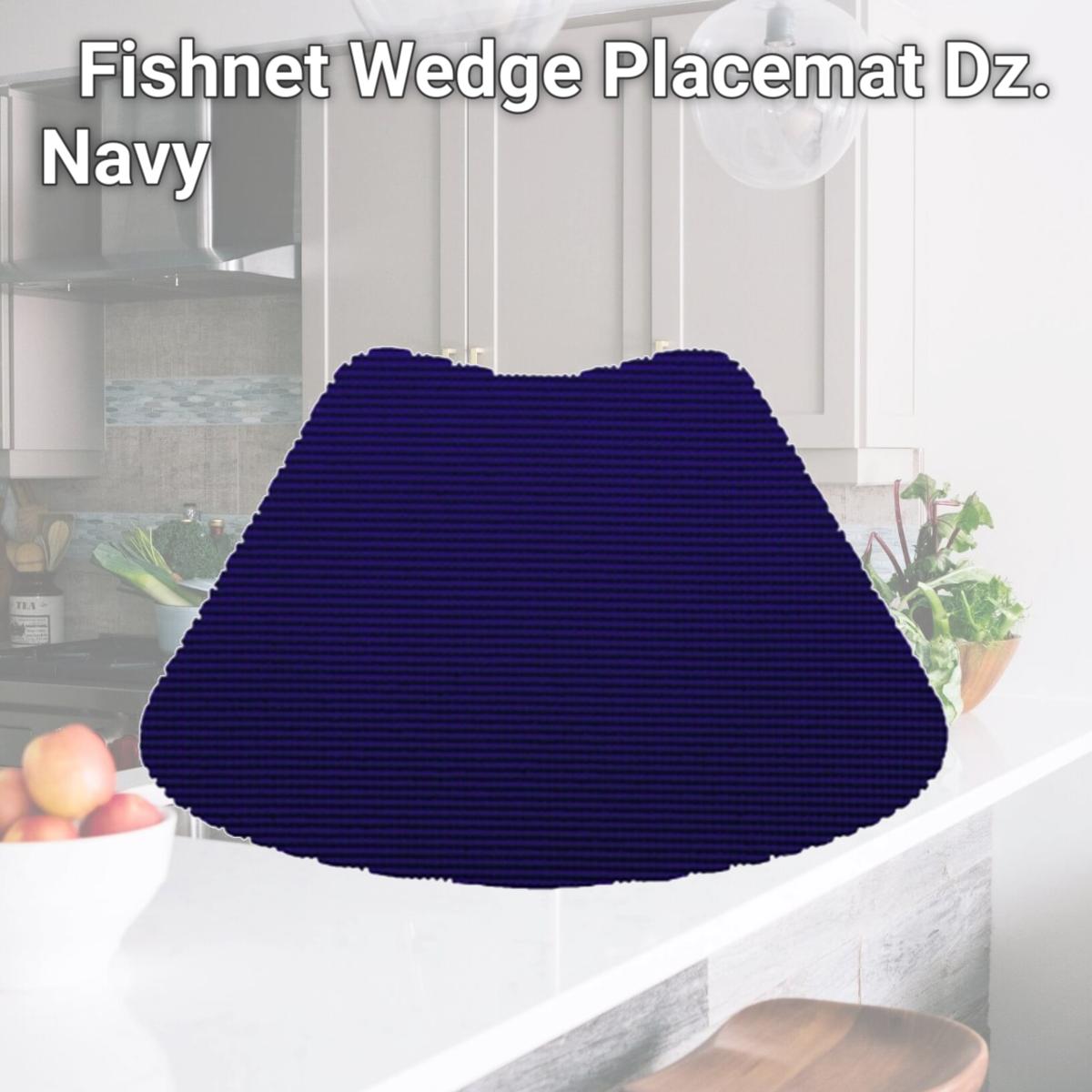 Picture of Kraftware 31639 Fishnet Wedge Placemat Dz. Navy