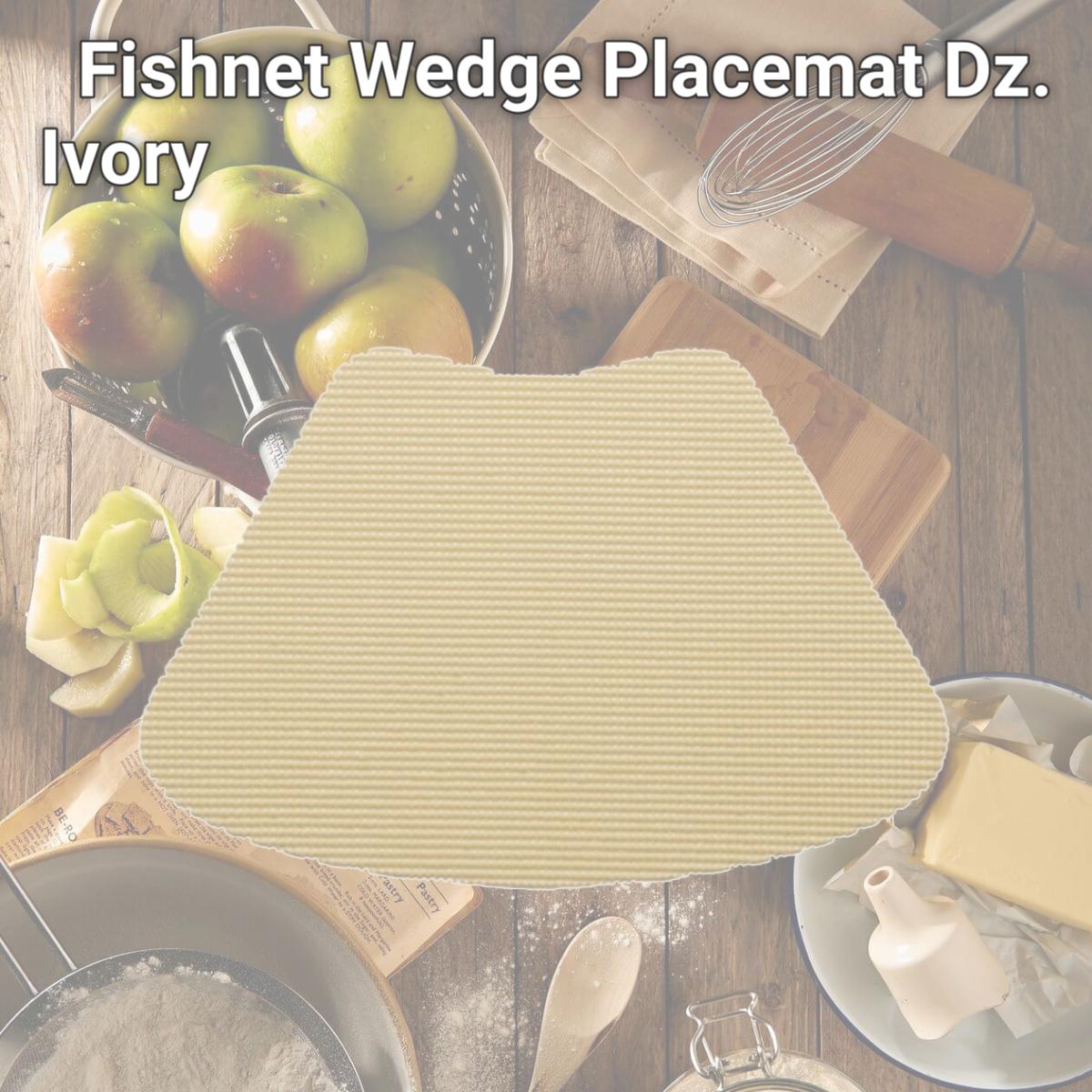 Picture of Kraftware 11339 Fishnet Wedge Placemat Dz. Ivory