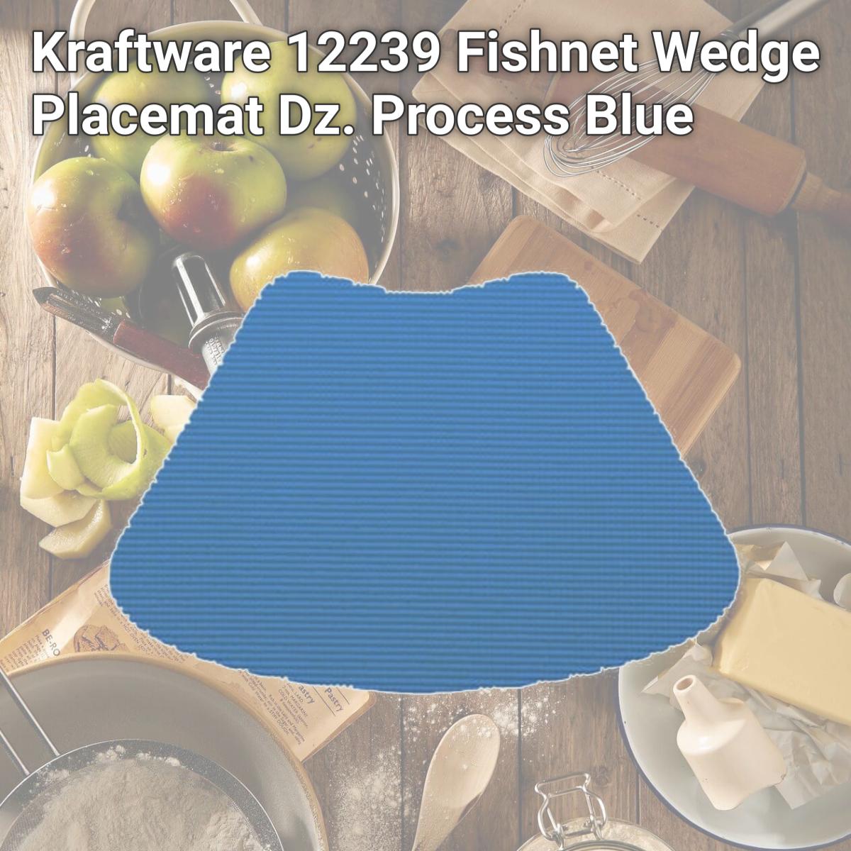 Picture of Kraftware 12239 Fishnet Wedge Placemat Dz. Process Blue