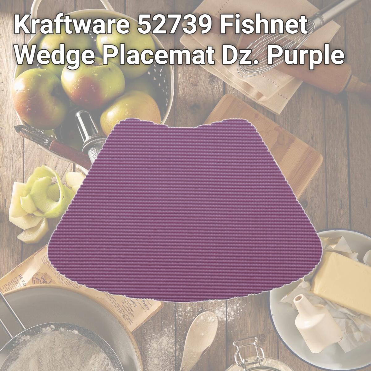Picture of Kraftware 52739 Fishnet Wedge Placemat Dz. Purple