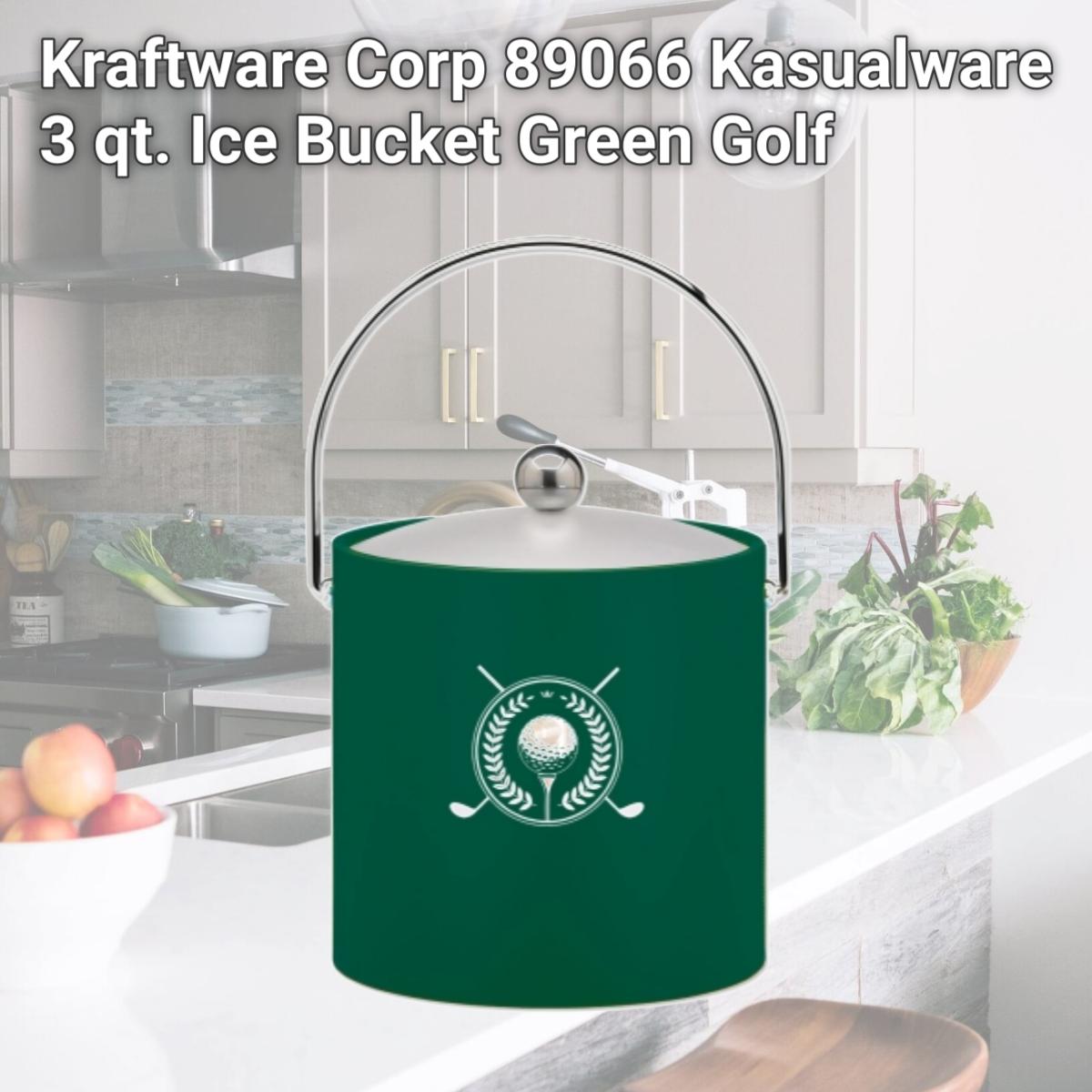 Picture of Kraftware Corp 89066 Kasualware 3 qt. Ice Bucket Green Golf