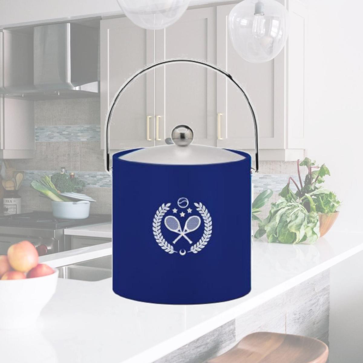 Picture of Kraftware Corp 89166 Kasualware 3 qt. Ice Bucket Blue Tennis