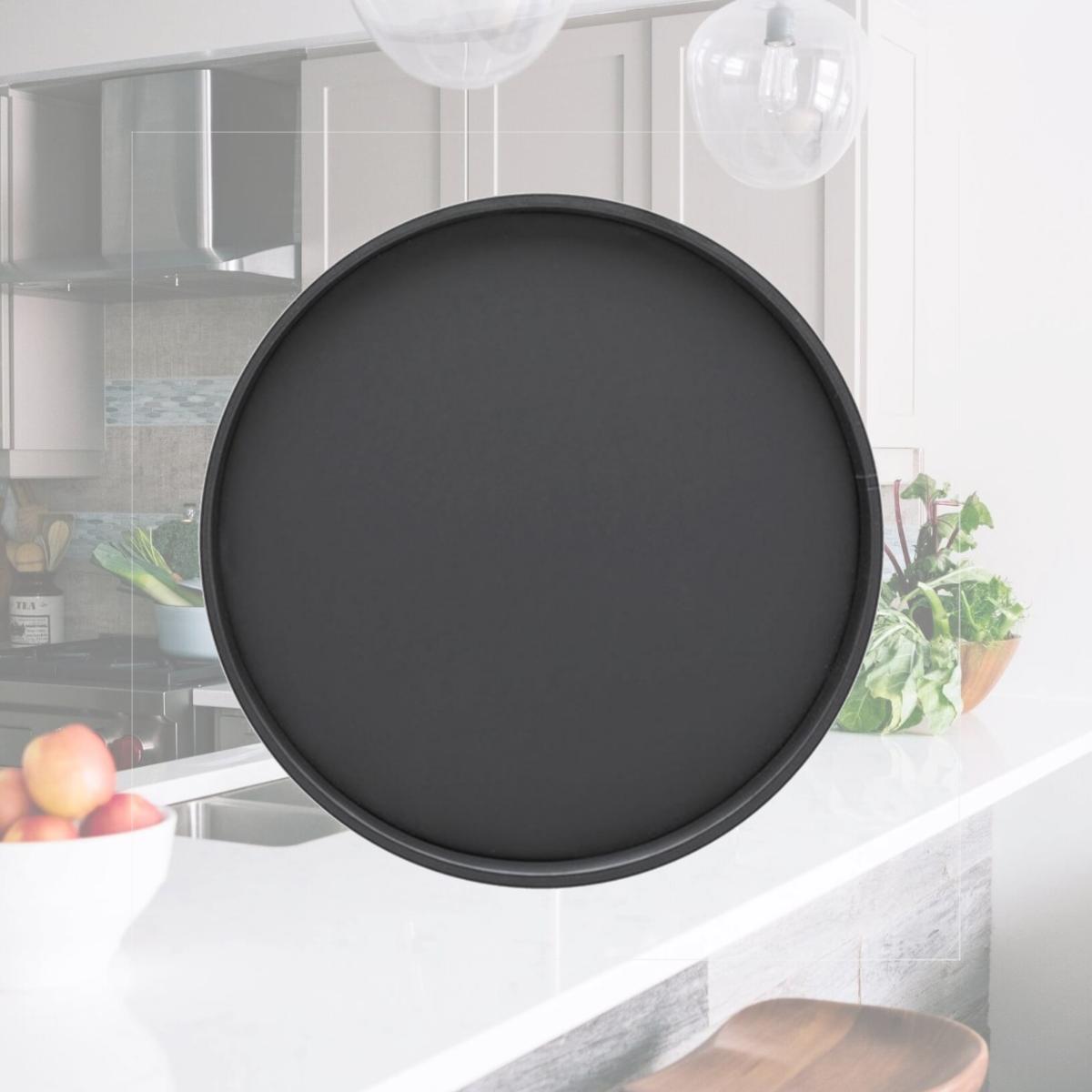 Picture of Kraftware 10130 B.C. Black 14 Inch Round Serving Tray