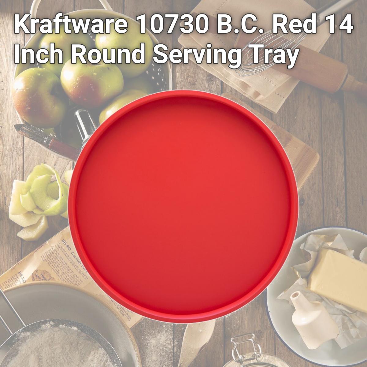Picture of Kraftware 10730 B.C. Red 14 Inch Round Serving Tray