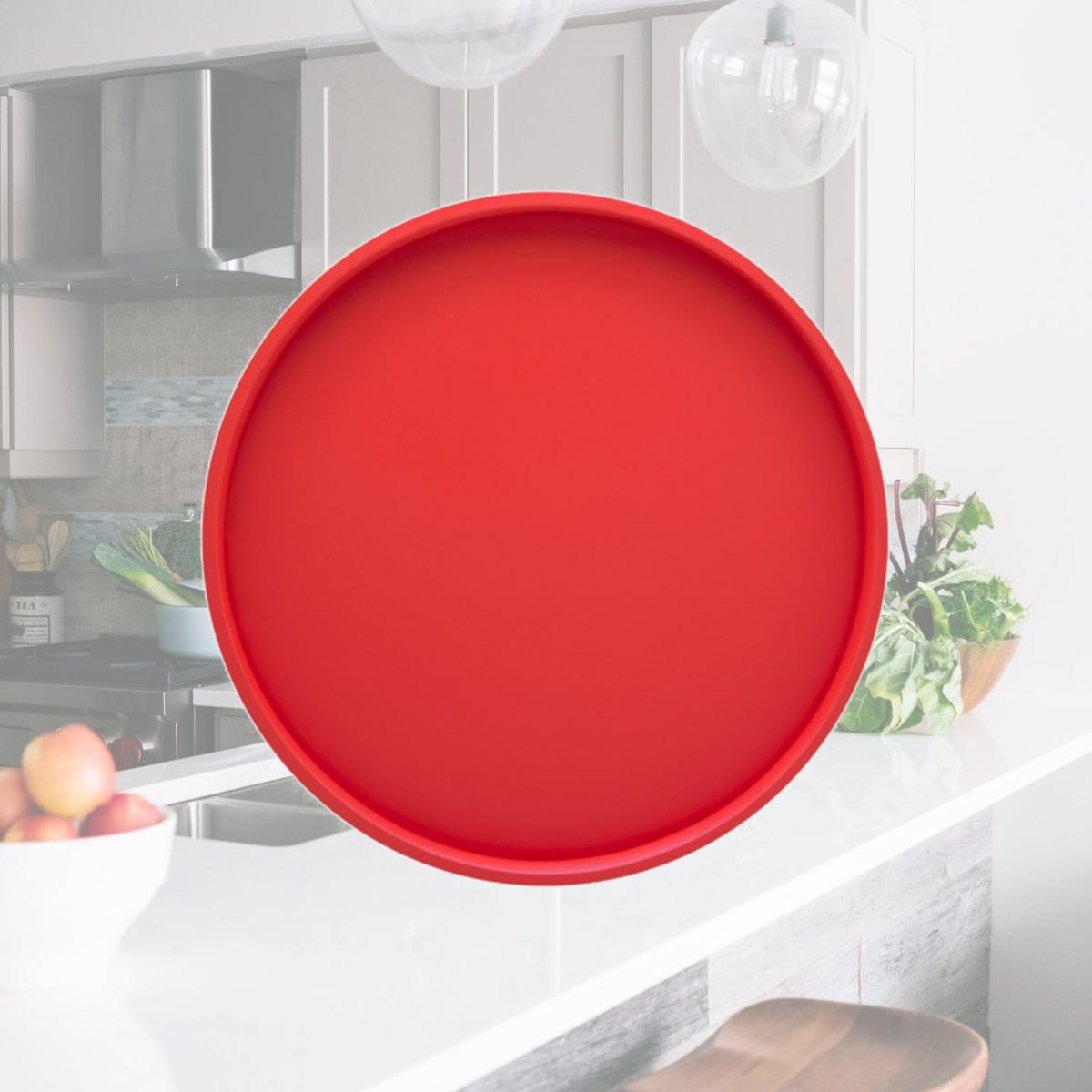Picture of Kraftware 10730 B.C. Red 14 Inch Round Serving Tray