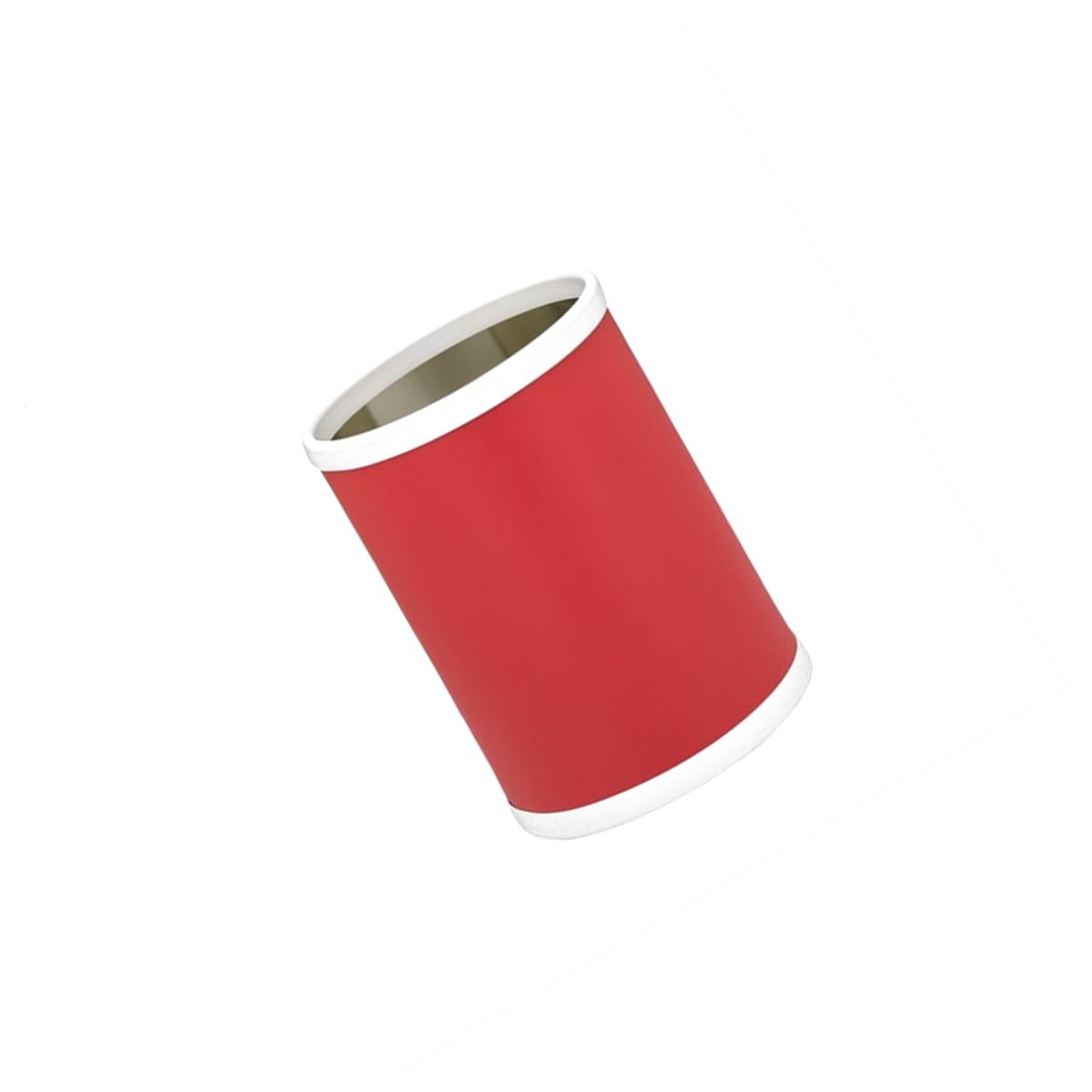 Picture of Kraftware 10748 B.C. Red 10 Inch Round Waste Basket