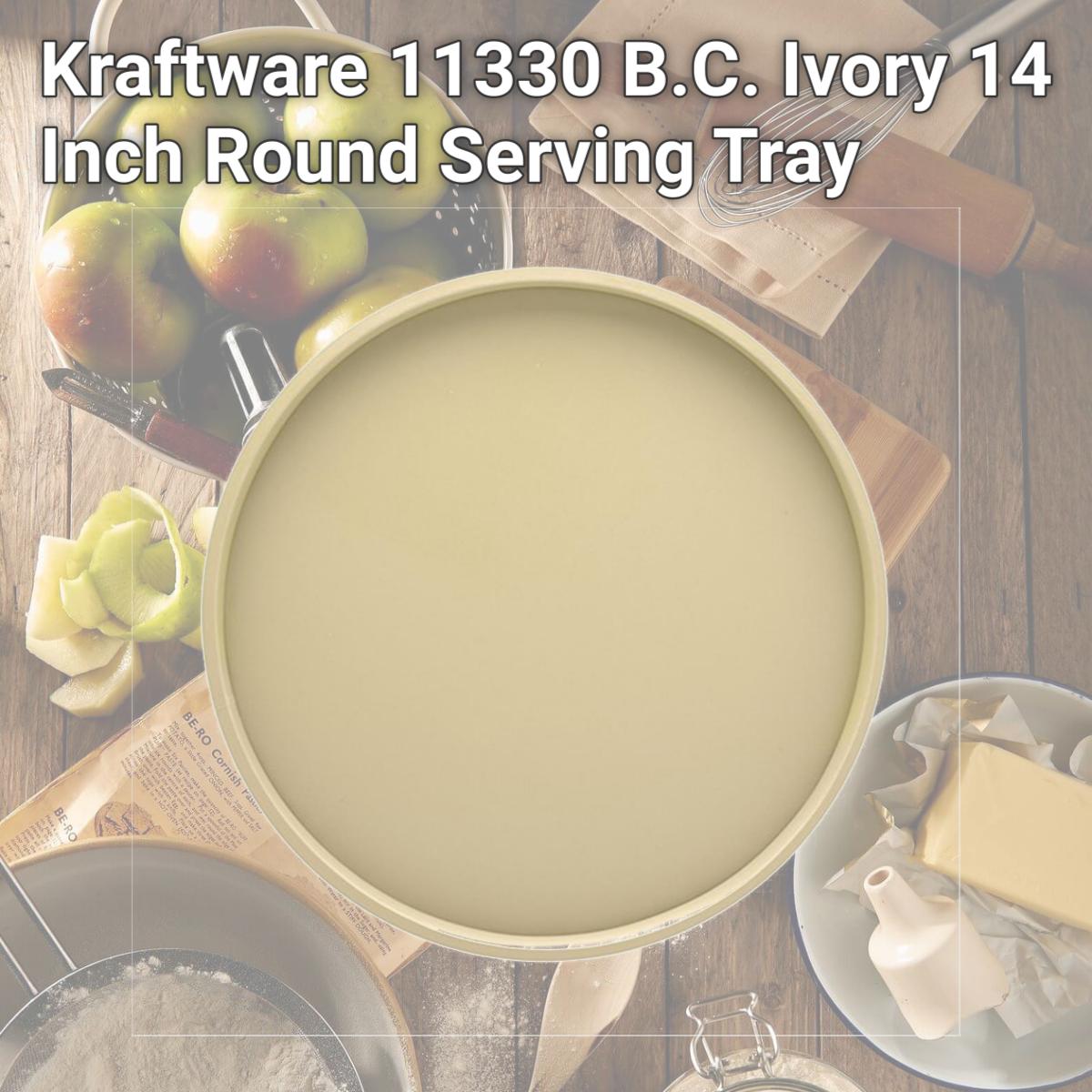 Picture of Kraftware 11330 B.C. Ivory 14 Inch Round Serving Tray