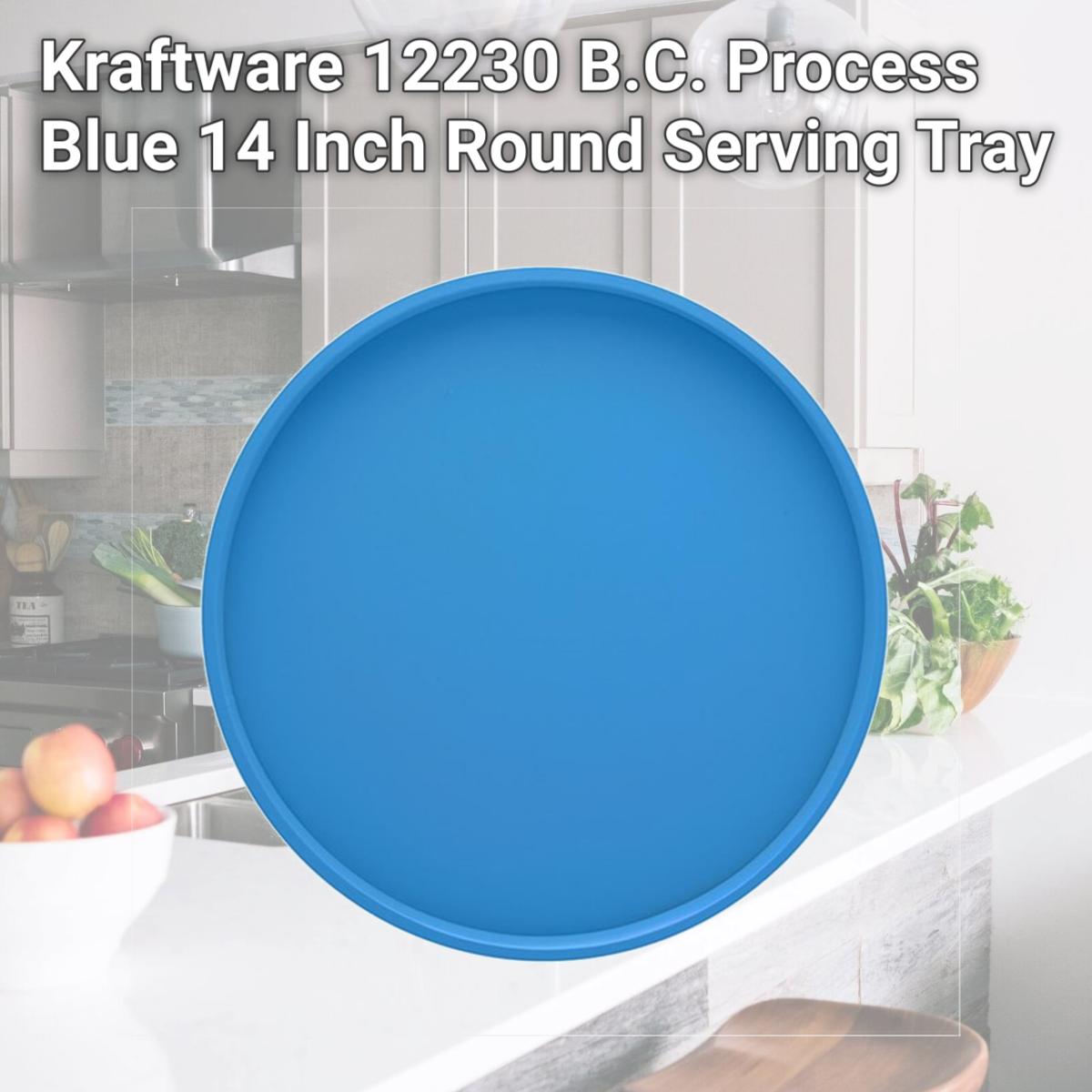 Picture of Kraftware 12230 B.C. Process Blue 14 Inch Round Serving Tray
