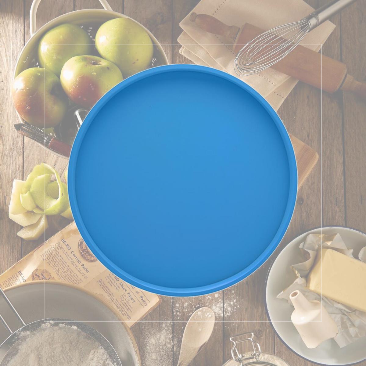 Picture of Kraftware 12230 B.C. Process Blue 14 Inch Round Serving Tray