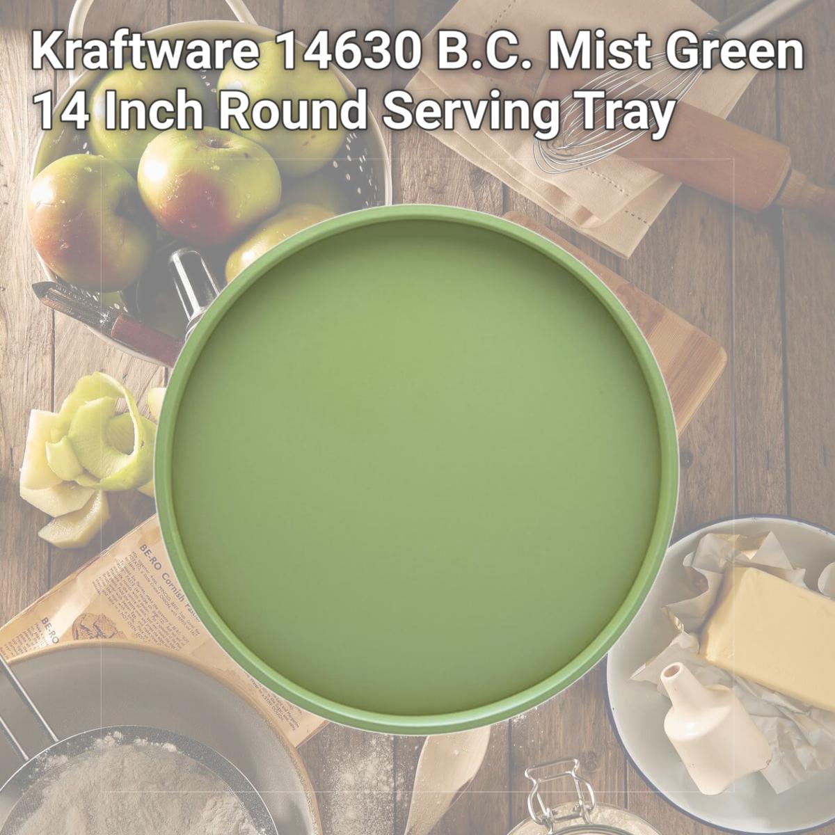Picture of Kraftware 14630 B.C. Mist Green 14 Inch Round Serving Tray