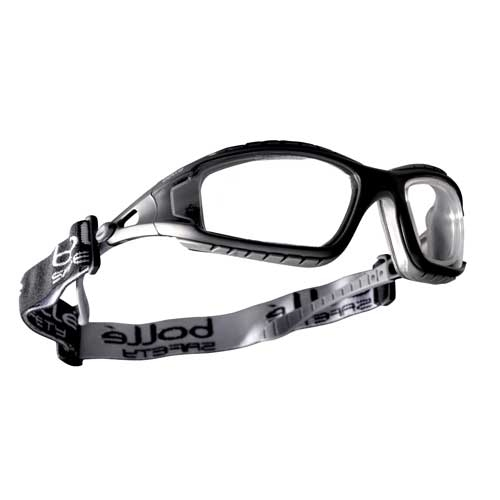 Be-40085 Clear Tracker Safety Glasses, Black & Gray