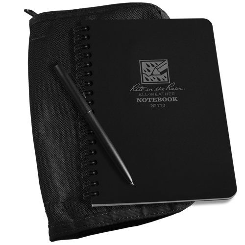Rir-773b-kit 4.875 X 7 In. Notebook Kit, Black