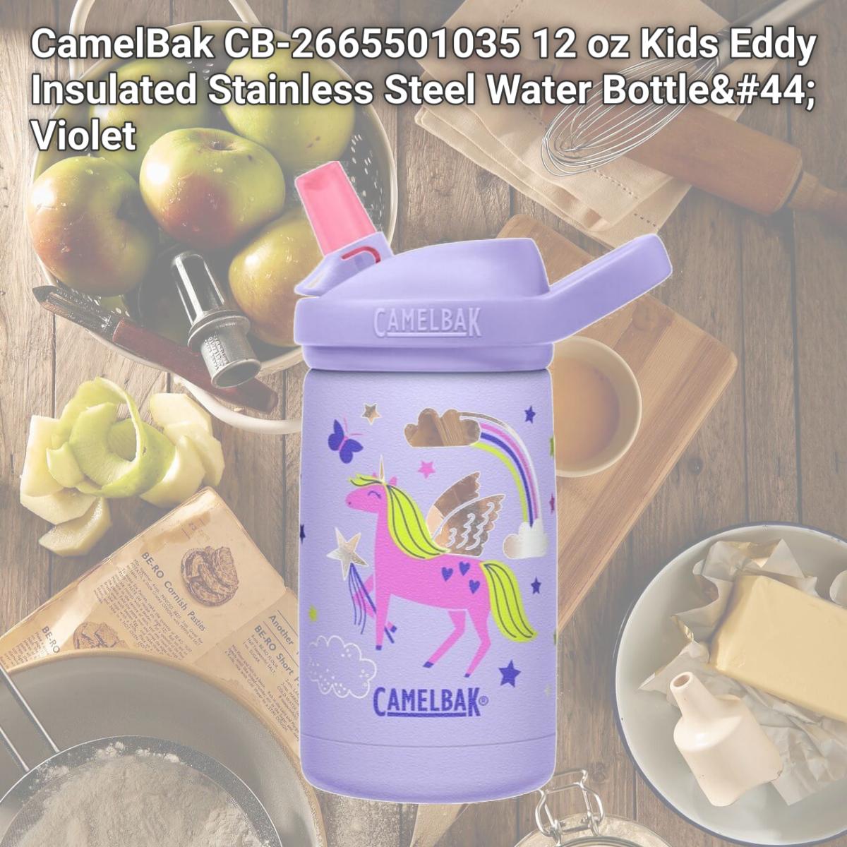 Picture of CamelBak CB-2665501035 12 oz Kids Eddy Insulated Stainless Steel Water Bottle, Violet