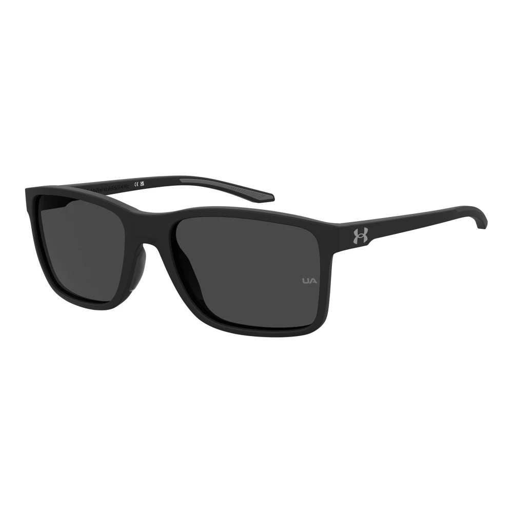 Under Armour SFO-UAHUSTLEXL003IR 59 mm Unisex Hustle Sunglasses, Matte Black Frame with Gray Lenses - Extra Large