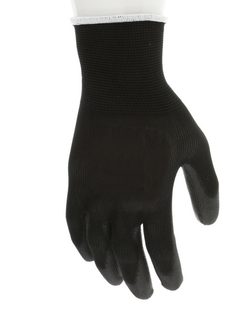 MCR-B96699XL 13 Gauge Polyurethane Coated Work Gloves, Black - Extra Large