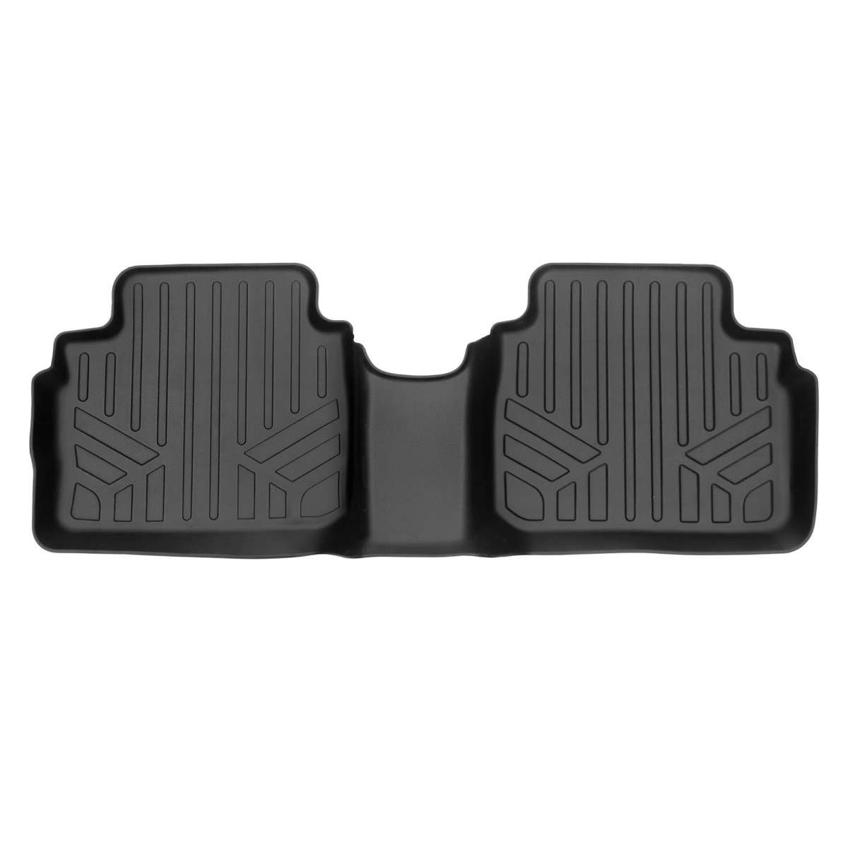 SB0538 36 x 5 x 28 in. Custom Fit All Weather 2nd Row Floor Mat Liners for 2021-2023 Hyundai Elantra, Black