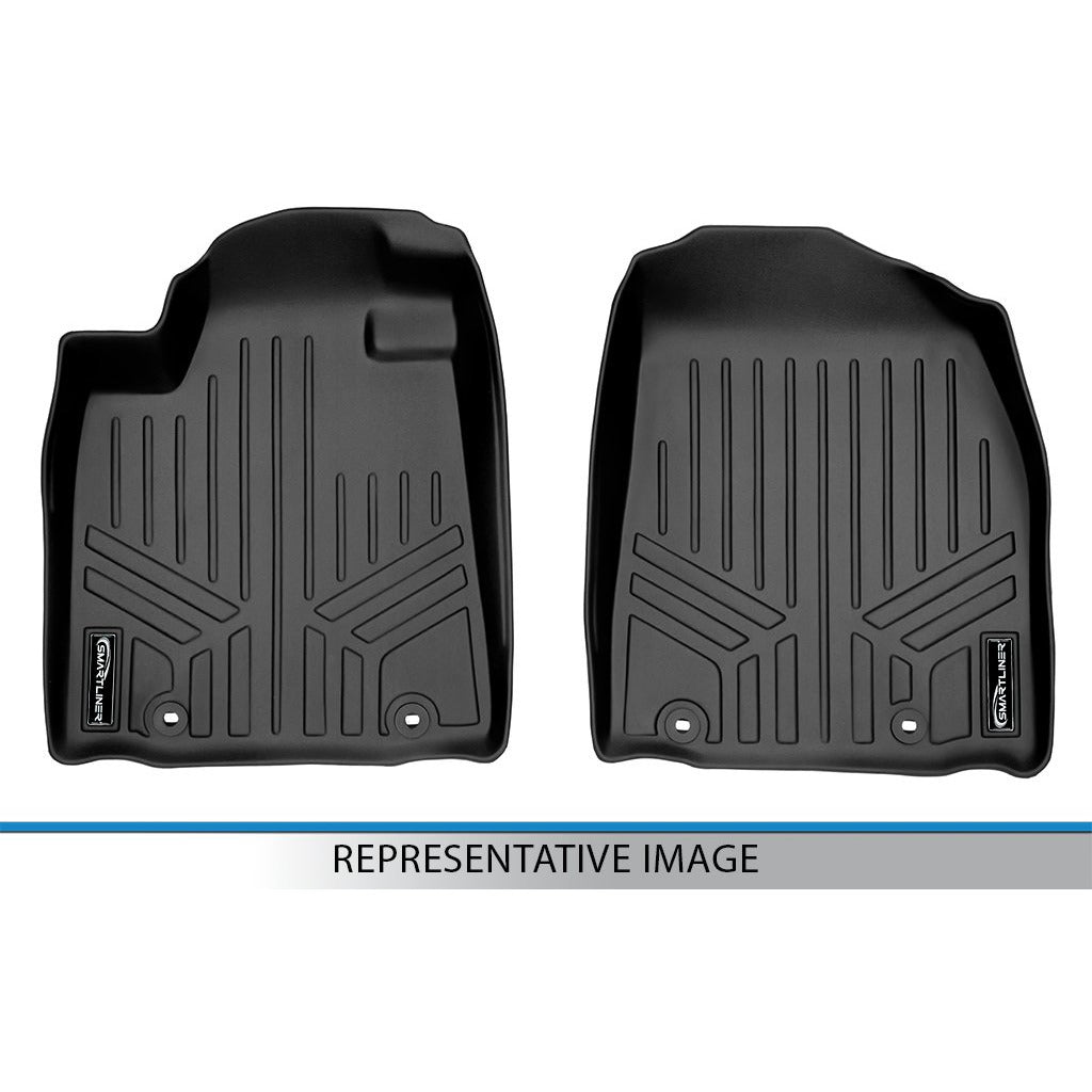 SA0541 Custom Fit All Weather 1st Row Floor Mat Liner Set, Black