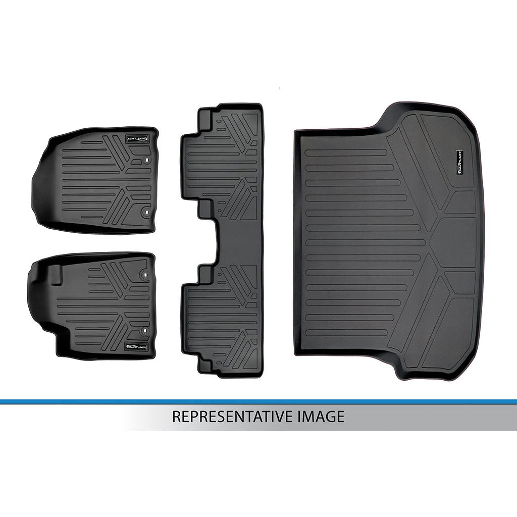 SA0541-B0541-D0541 Custom Fit All Weather 2 Row Floor Mats & Cargo Liner Set, Black