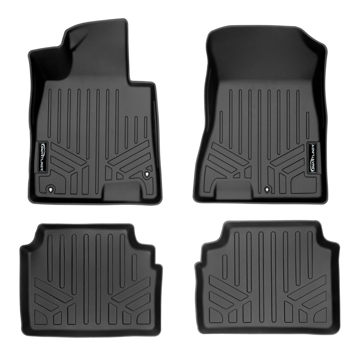 SA0491-B0551 Custom Fit Floor Mats 2 Row Liner Set for 2021-2022 Kia K5, Black