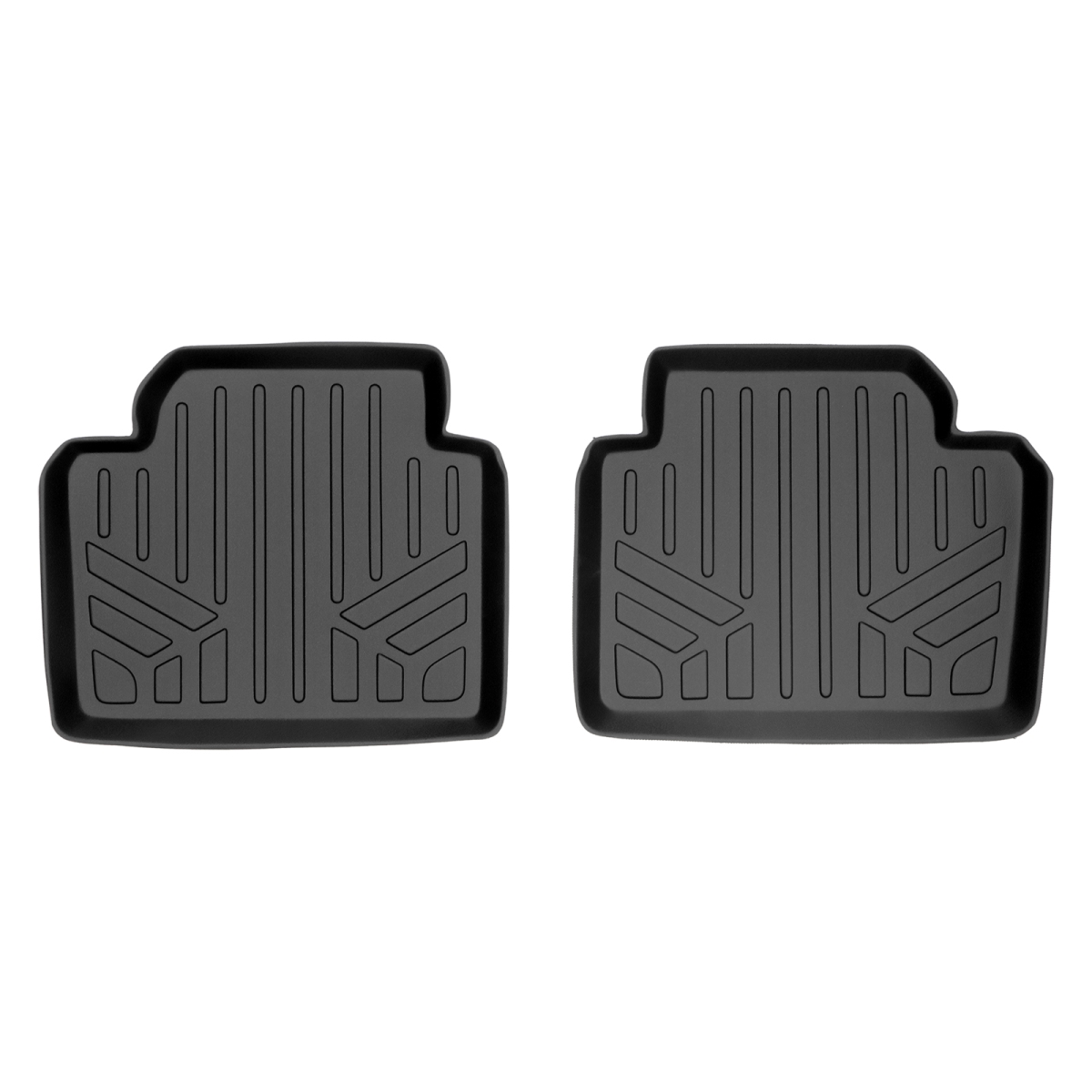 SB0210 Custom Fit 2nd Row Floor Mats Liner for 2012-2017 BMW 3 Series, Black