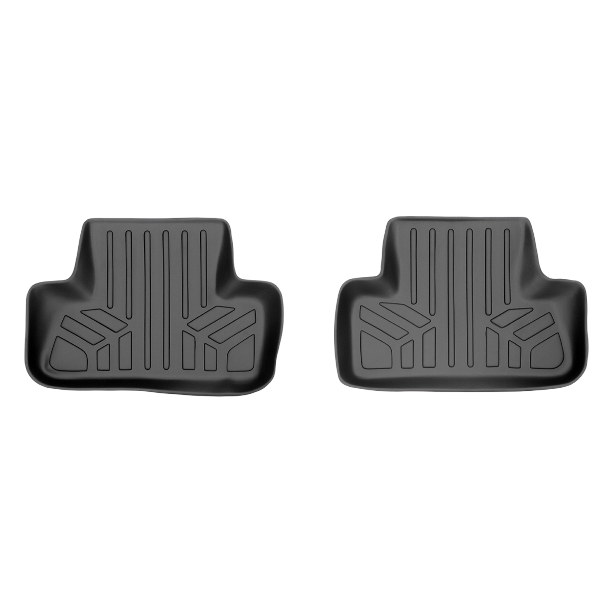 SB0214 Custom Fit 2nd Row Floor Mats Liner for 2009-2017 Audi Q5, Black