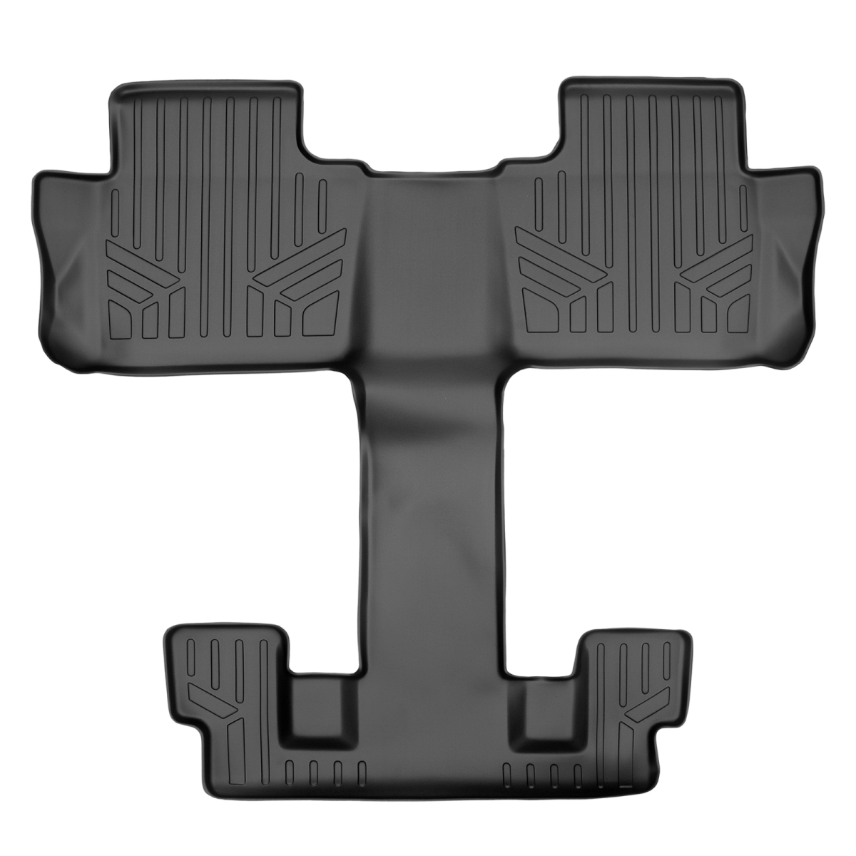 SB0230 Custom Fit 2nd & 3rd Row Floor Mats Liner with Bucket Seats for 2017-2021 GMC Acadia, Black