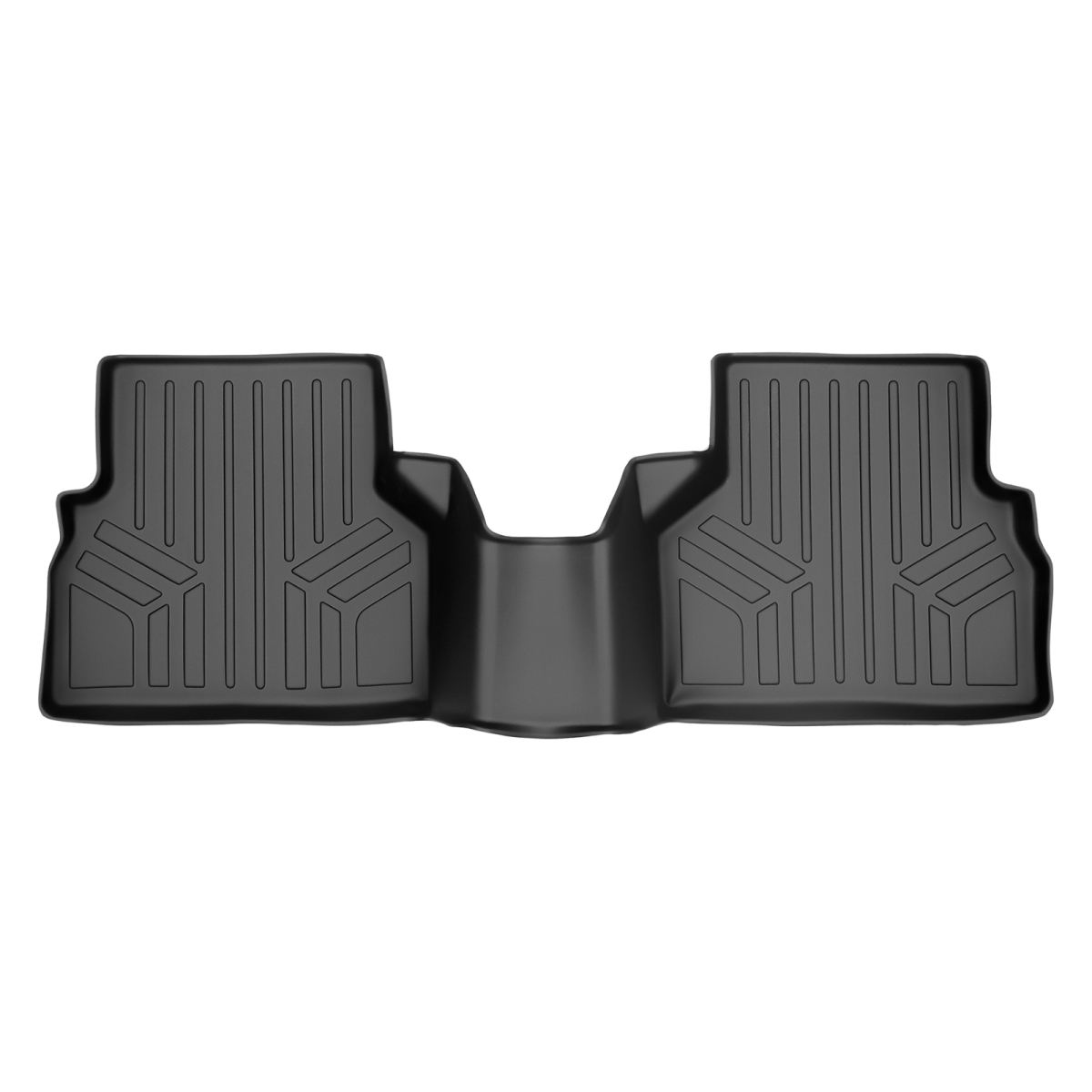 SB0365 Custom Fit 2nd Row Floor Mats Liner for 2015-2018 Audi Q3, Black