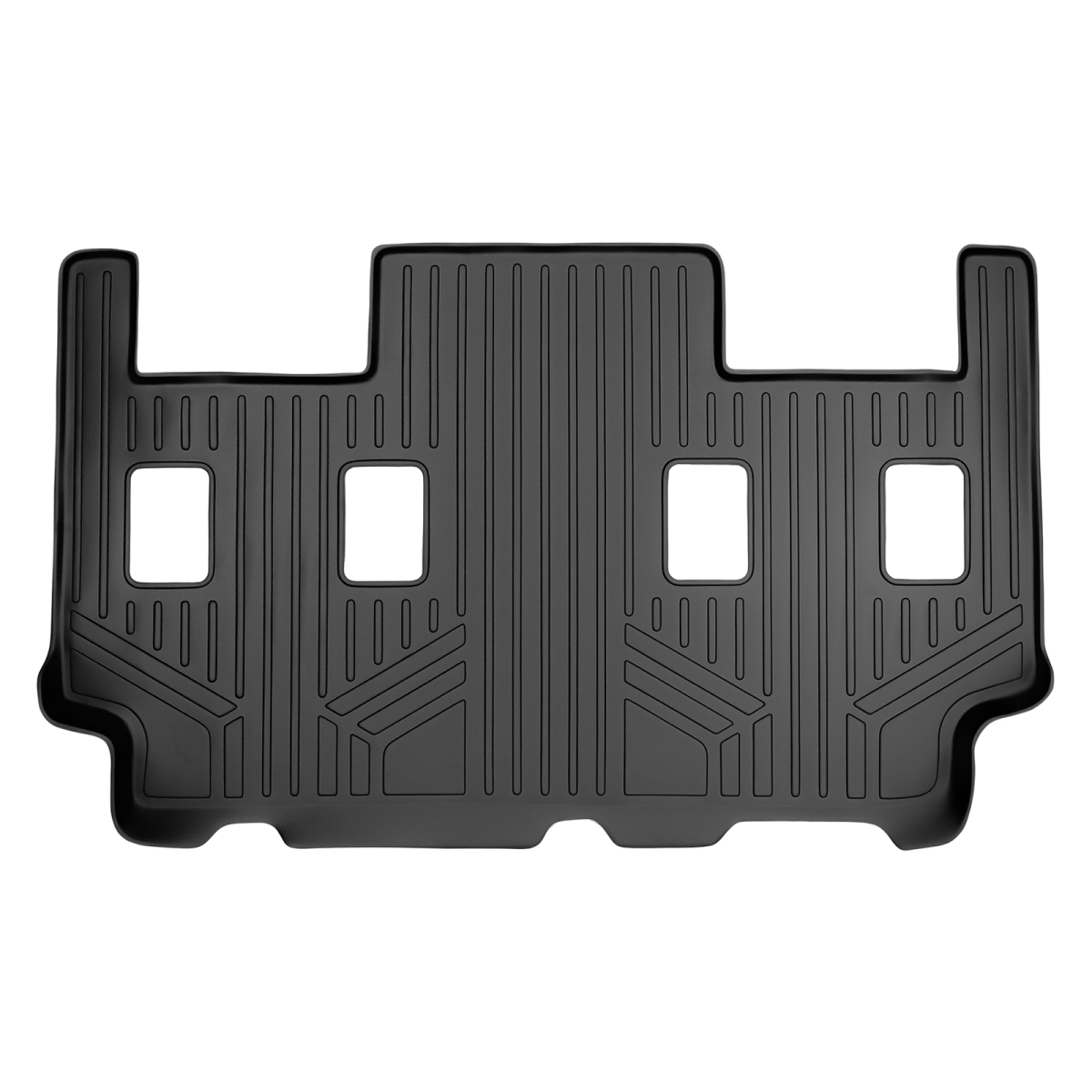 SC0186 3rd Row Floor Mats Liner for 2007-2017 Ford Expedition, Black