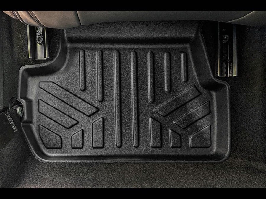 SB0594 Custom Fit All 2nd Row Floor Mat Liners for 2022-2023 Mini Cooper SE, Black