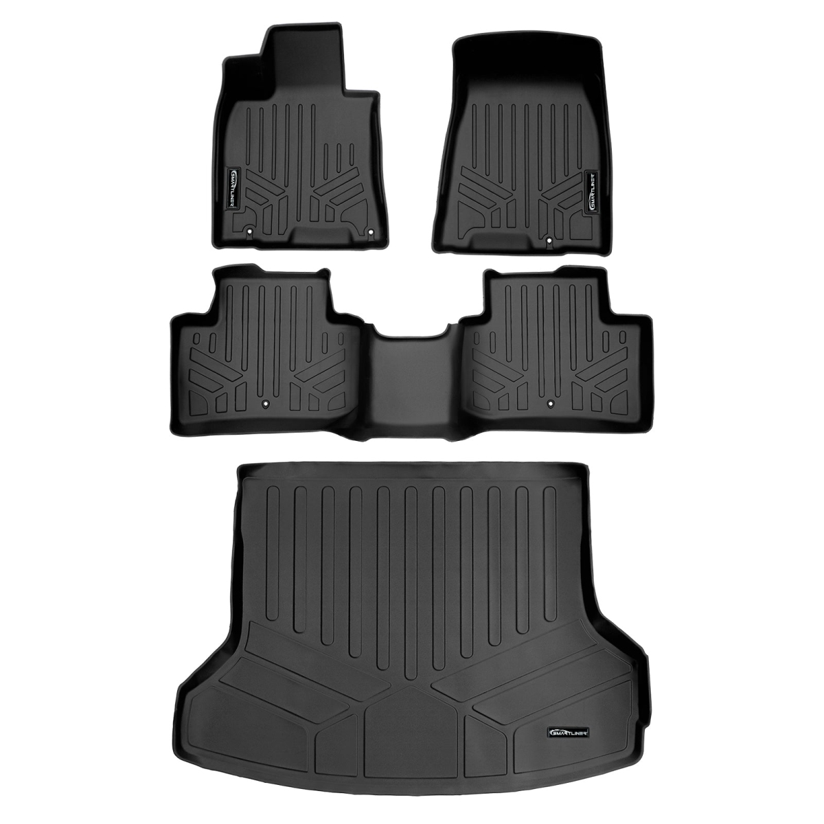 SA0630 Custom Fit Floor Mats 1st Row Liner Set for 2022-2023 Genesis GV70, Black