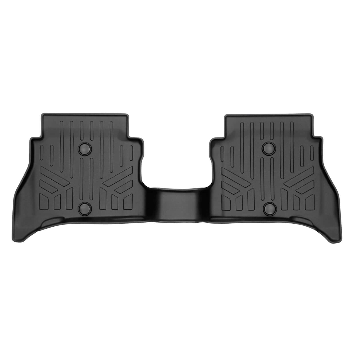 SB0590 All Weather 2nd Row Floor Mat Liners for 2021-2023 Jeep Wrangler 4XE, Black