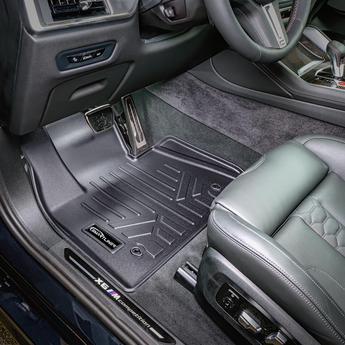 SA0420-B0420-N2 2 Rows Custom Fit Floor Liners for 2021-2023 BMW X5 45e