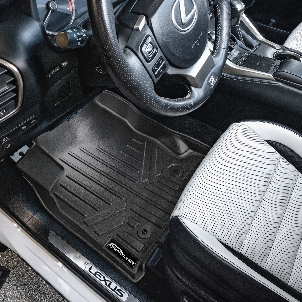 SA0168-B0168-N1 2 Rows Custom Fit Floor Liners for 2015-2021 Lexus NX