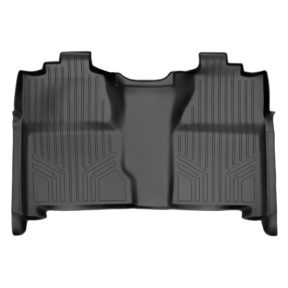 SB0020 2nd Row Floor Mats Liner for 2007-2013 Chevy Silverado 1500, Black