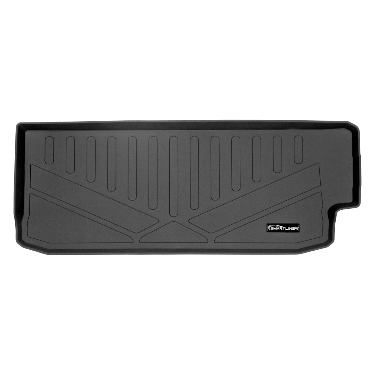 SE0377 All Weather Custom Fit Trunk Behind 3rd Row Floor Mat Cargo Liner with Subwoofer for 2019-2021 Subaru Ascent, Black