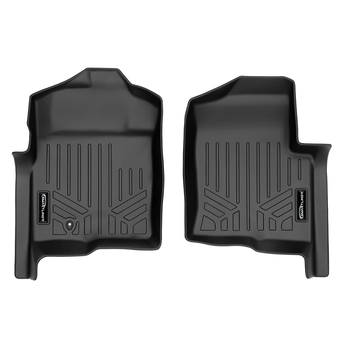 SA0017 Custom Fit 1st Row Floor Mats Liner Set for 2009-2010 Ford F-150 - All Models, Black