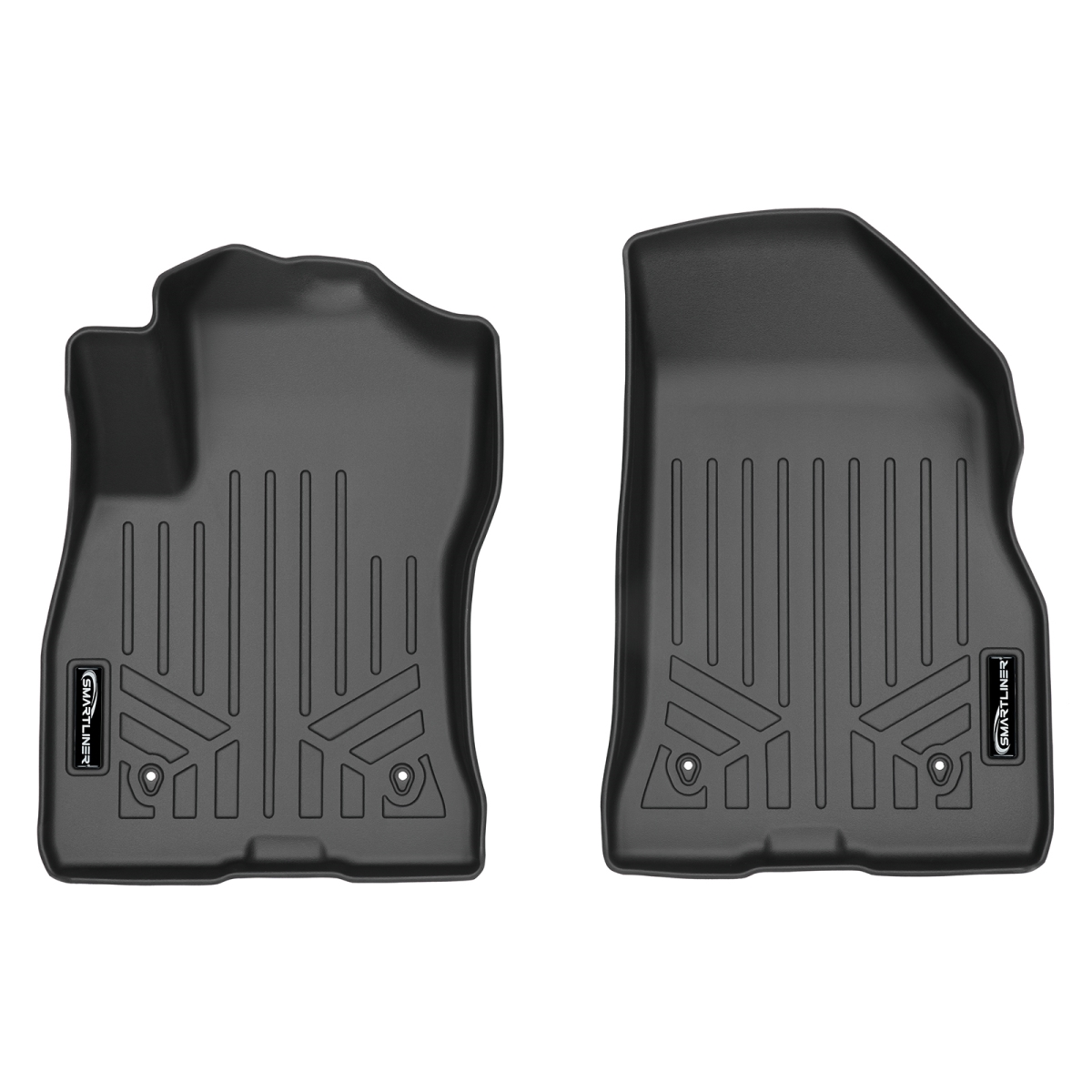 SA0430 Custom Fit 1st Row Floor Mats Liner Set for 2015-2021 Ram ProMaster City, Black