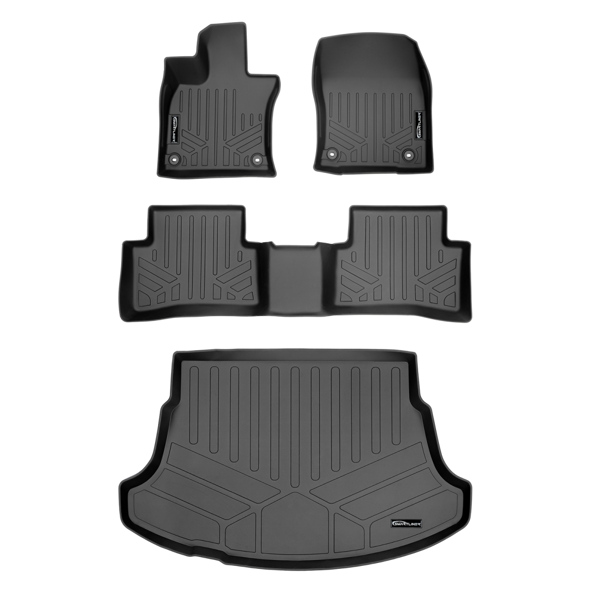 SA0441-B0441-D0441 Custom Trunk Floor Mats & Cargo Liner Set for 2019-2021 Lexus UX - Non-Hybrid Models, Black