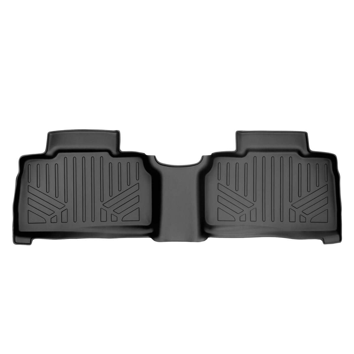 SB0423 All Weather Custom Fit 2nd Row Floor Mats Liner for 2020-2021 Ford Explorer, Black