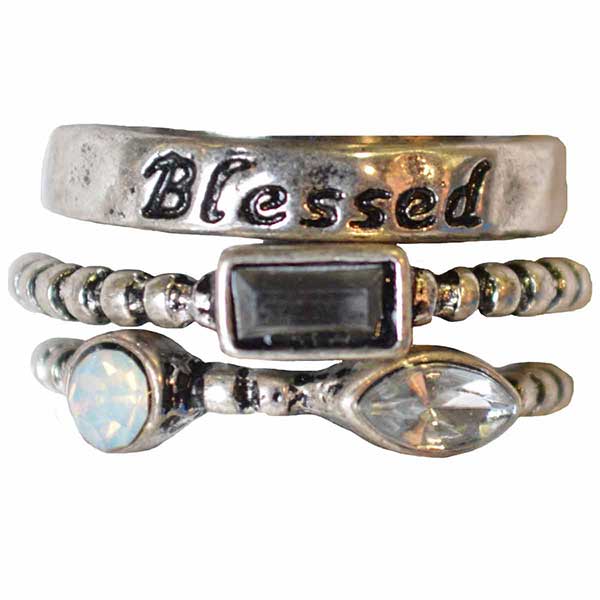 Fr10407 Blessed Womens Christian Ring, Size 7
