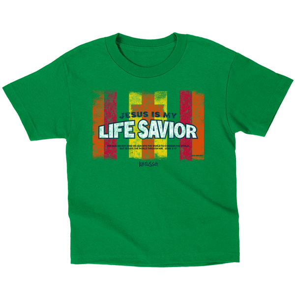 Kdz29883t Life Savior Kids T-shirt, 3t & Kelly Green