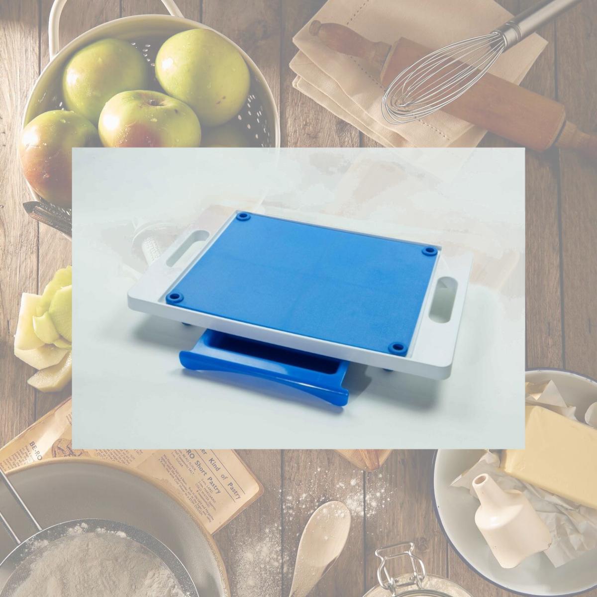 Picture of Karving King KK1 20 x 12 in. Dripless 2 in 1 System Cutting Board, Blue